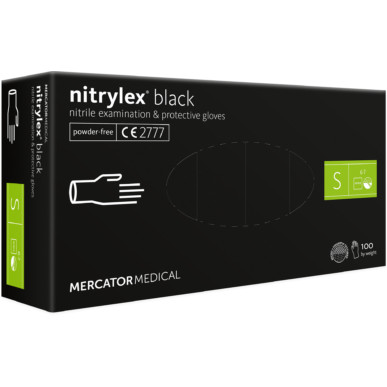 Nitrylex 100 db fekete,S, 